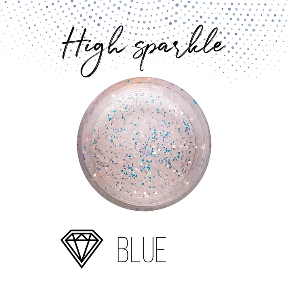 Набор глиттеров серии HIGH SPARKLE, 3 шт по 5гр.