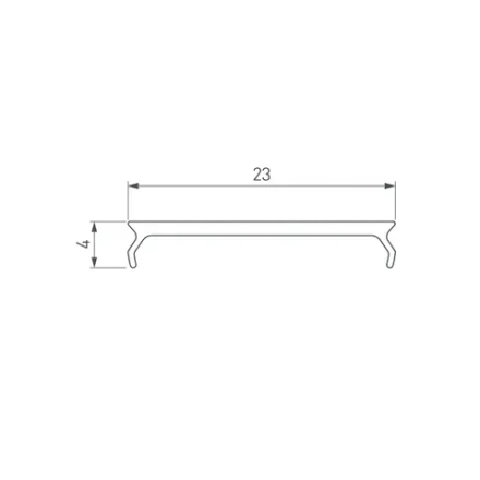 Экран MAT-L-BLACK-3000 черный для PLS-LOCK (Arlight, Пластик)