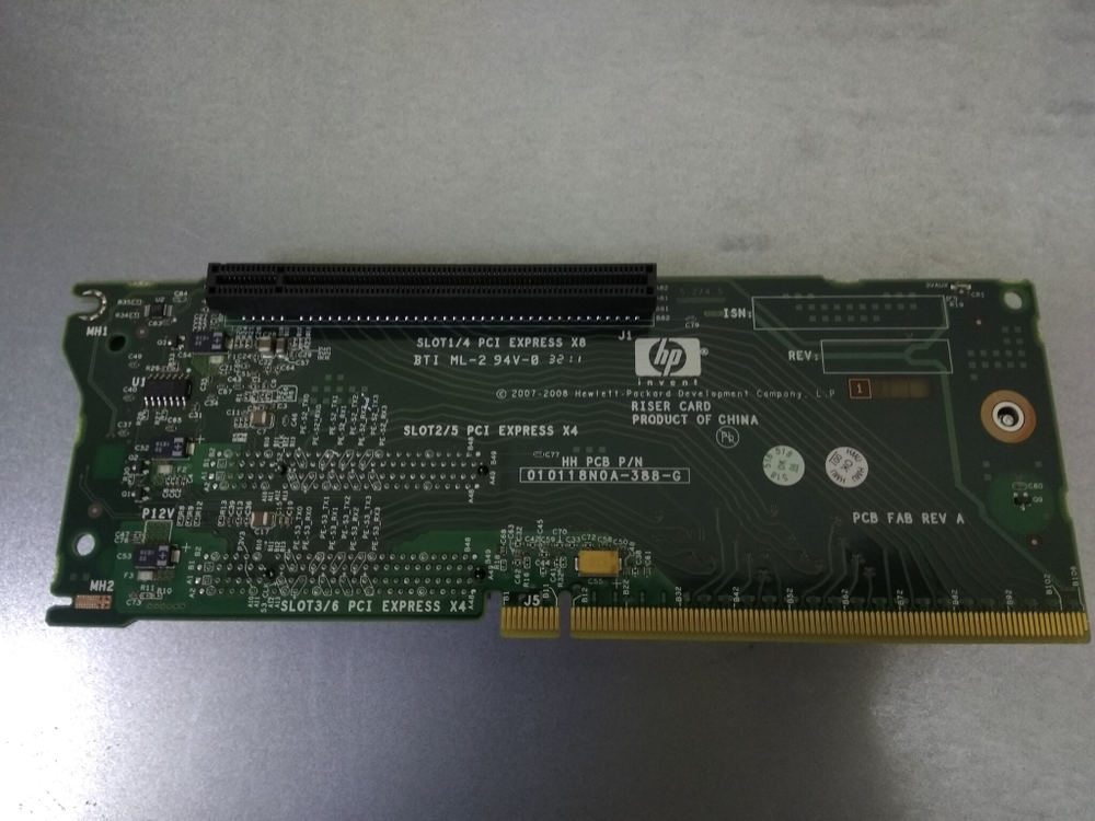 Райзер карта HP DL380 G6 G7