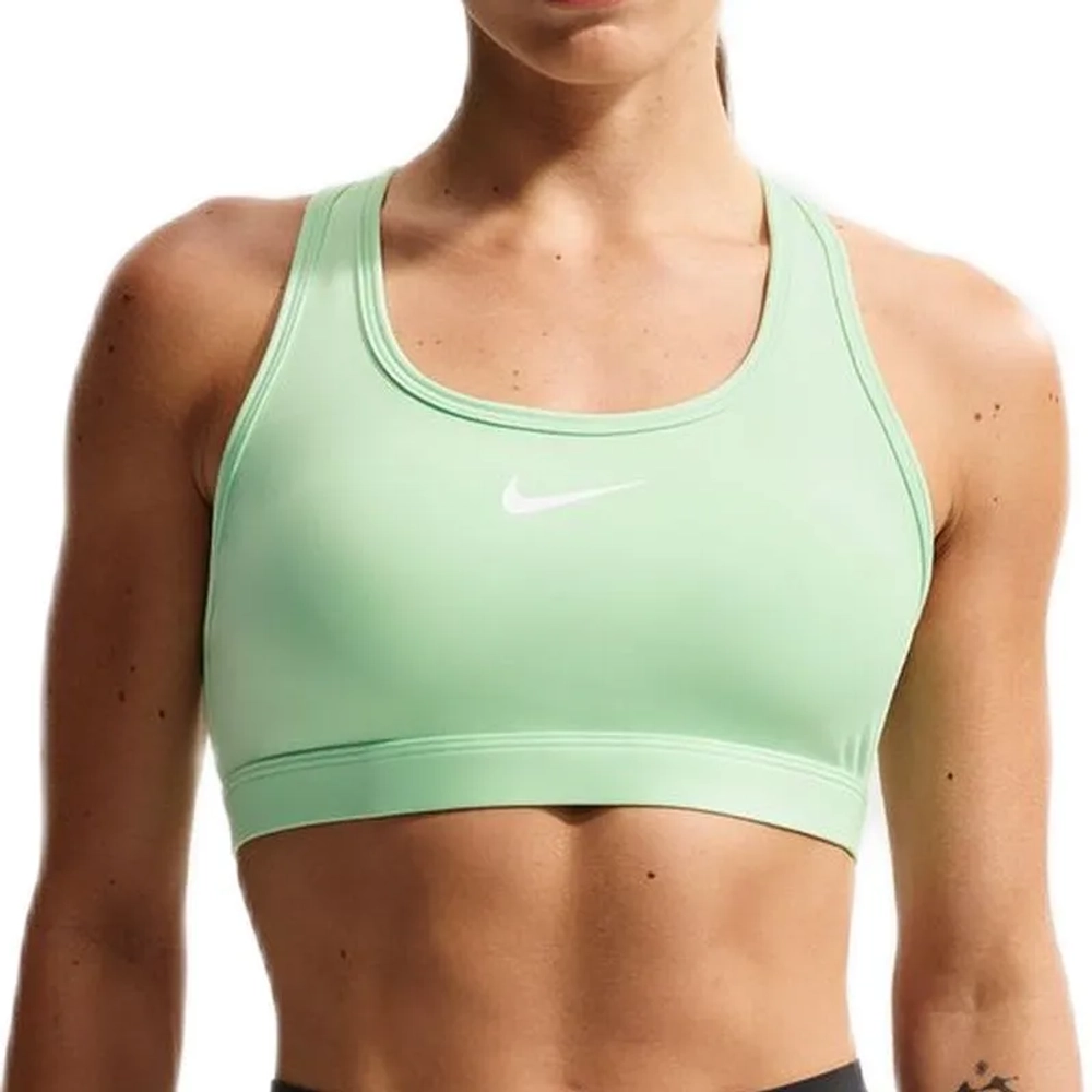 ТОП теннисный Nike Swoosh Medium Support Padded Sports - cucumber calm/white