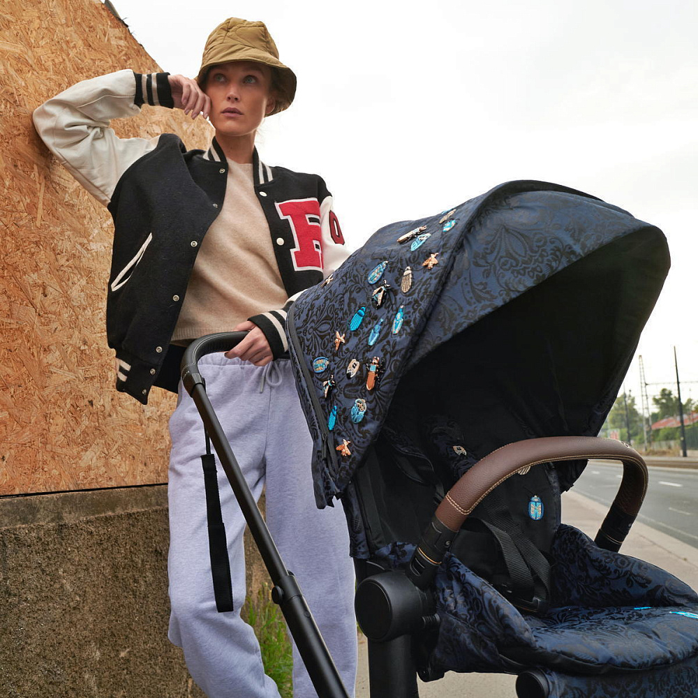 Коляска 2 в 1 Cybex Priam IV Chrome Brown Jewels of Nature