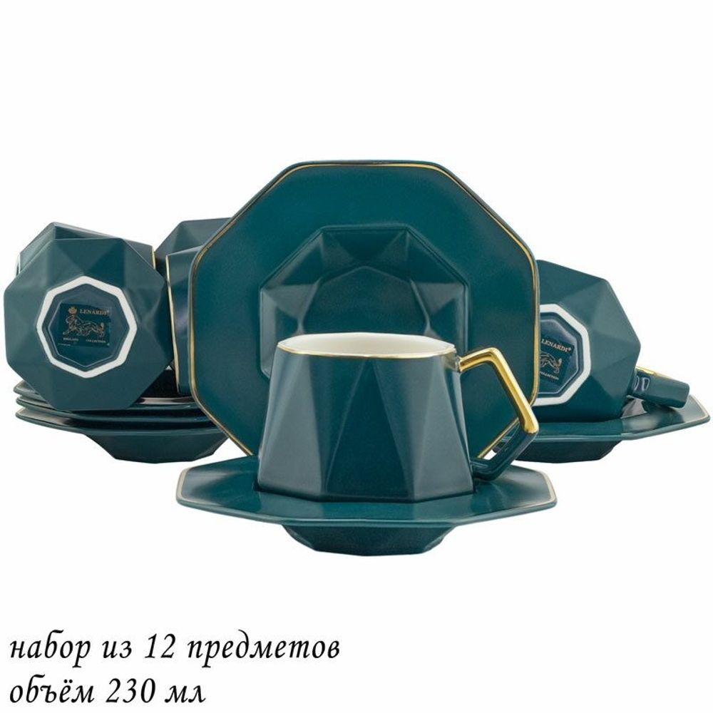 Lenardi 106-189 Чайный набор 12пр. 230 мл в под.уп.(х6)Фарфор