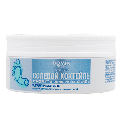 Солевой коктейль для восстановления истонченных ногтей Domix, 75 г