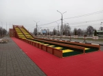 Зимняя горка Савушка Зима 12 с местом для хранения