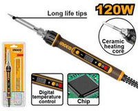 Паяльник электрический прямое конусное жало 120Вт INGCO SI01610 INDUSTRIAL