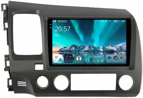 Магнитола для Honda Civic 8 4d 2005-2012 (левый руль) - Teyes CC4 монитор 9.2" 2K QLED на Android 14, Быстрейшая, Snapdragon 680, DSP, CarPlay, 4G SIM-слот