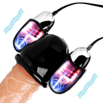 Черная стимулирующая насадка для головки полового члена Multi Speed Vibrating Penis Head Teaser (Цвет: черный)