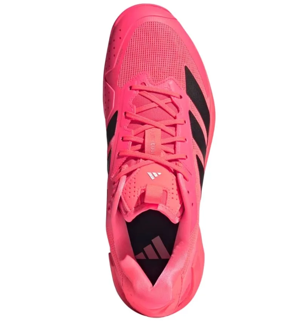 Мужские кроссовки теннисные Adidas Adizero Ubersonic 5 M - solar turbo/core black/solar turbo