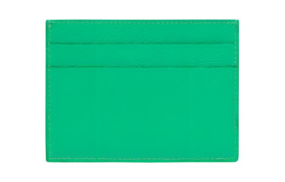 Balenciaga Cash Cow Leather Card Holder Card Holder Unisex Bright Green