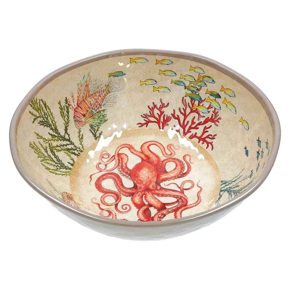 Rose&Tulipani Салатник Sea Life 36 см круглый меламиновый EAN 8021918039298