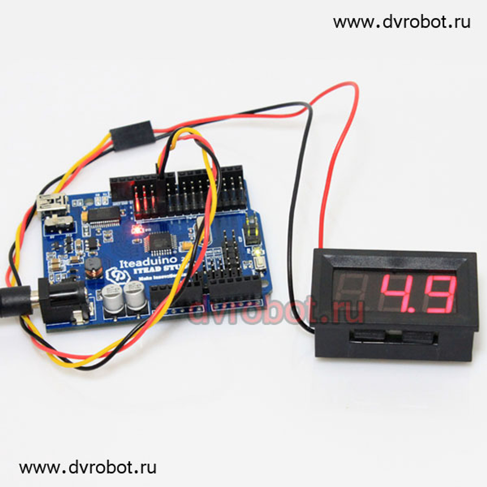 Вольтметр 0.56/DC4.5-30V/красный