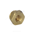 Футорка латунь Ду 15х8 (1/2"х1/4") с резиновым кольцом НР/ВР Апогей 310013