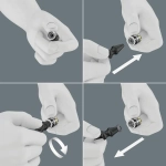 Набор с трещоткой Zyklop Speed 8100 SA All-in привод 1/4″ WERA 05003755001