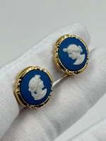 Клипсы Wedgwood синие