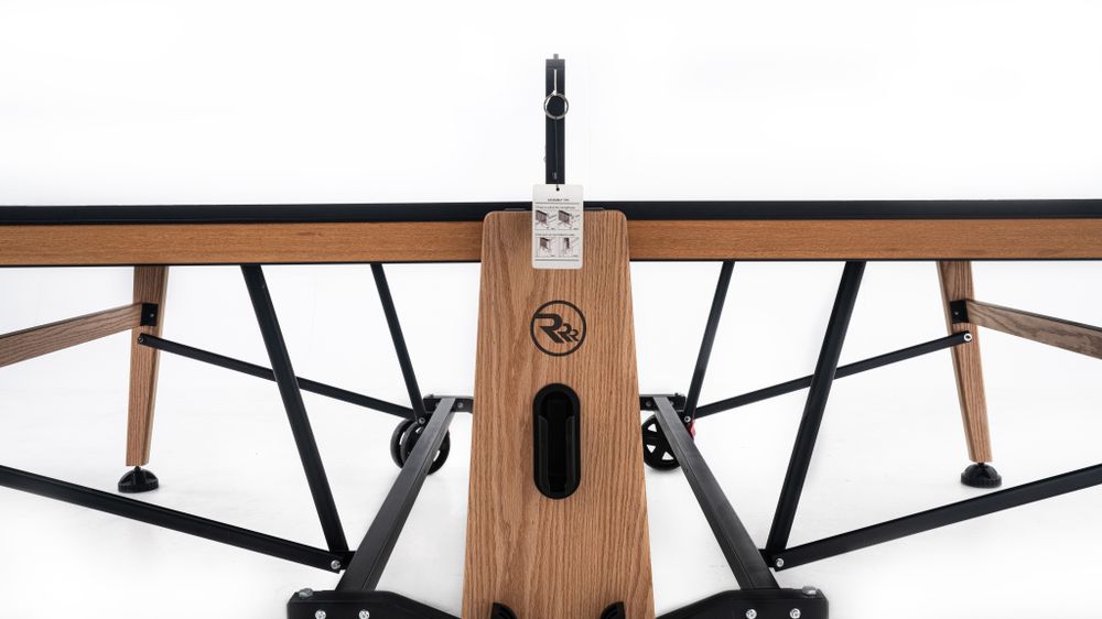 Теннисный стол складной для помещений "RASSON PREMIUM T01 Indoor" (натуральный дуб) с сеткой