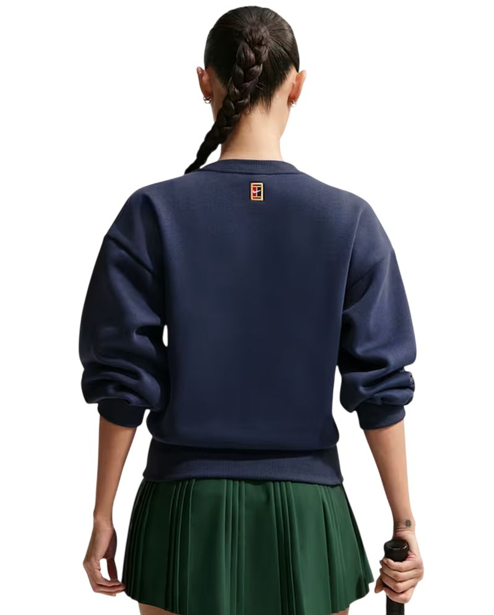 Женская Кофта теннисная Nike Court Collection Crew-Neck - midnight navy/sail