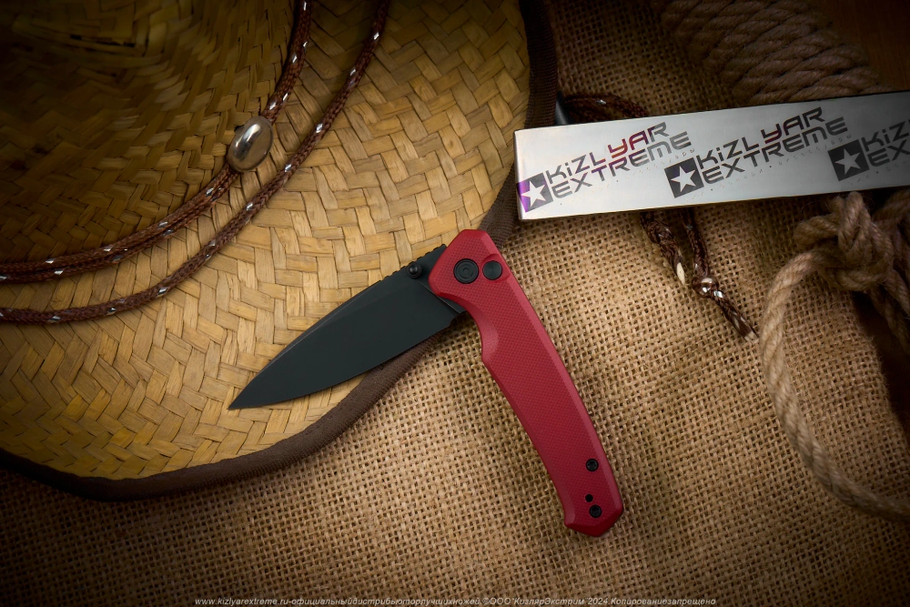 Нож Civivi Altus C20076-2 сталь Nitro-V Black Stonewashed рукоять Burgundy G10