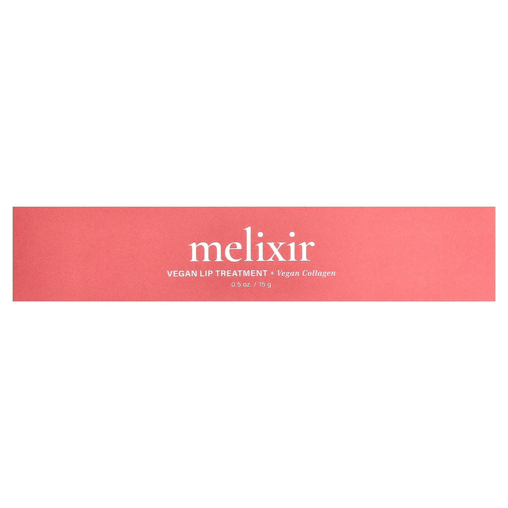 Melixir, веганское средство для губ, веганский коллаген, 3 помело, 15 г (0,5 унции)