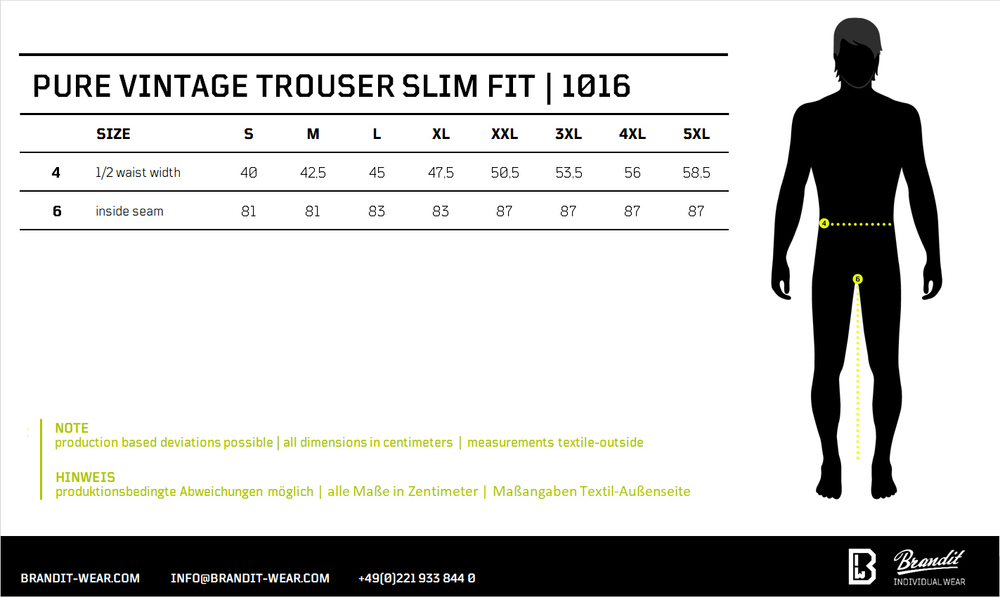 Brandit PURE SLIM FIT PANTS anthracite