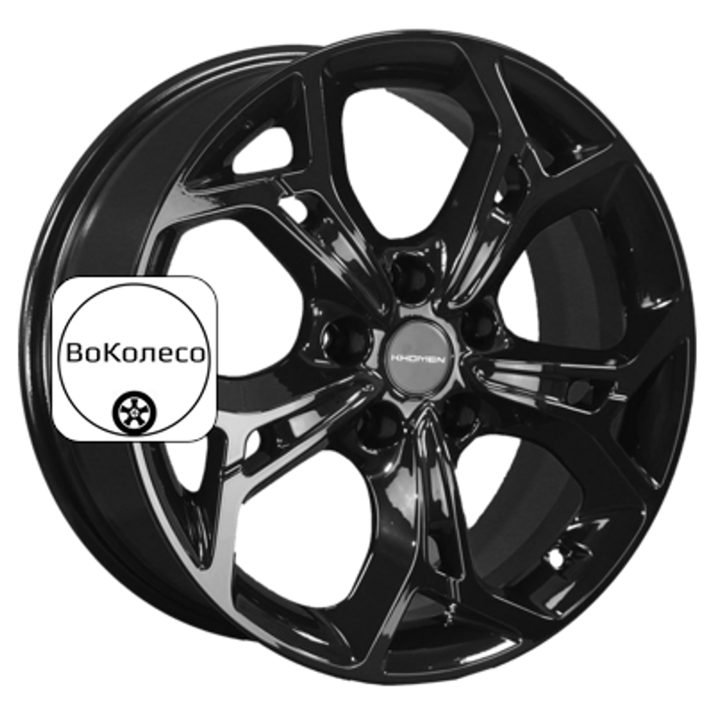 7x17/5x110 ET46 D63,3 KHW1702 (Changan CS35/CS35 Pro) Black Khomen Wheels