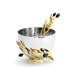Чаша для орехов с ложкой Michael Aram Olive Branch (10 см)