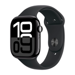 Умные часы Apple Watch Series 10 GPS, 46mm, Jet Black Aluminium Case with Sport Band M/L, Black (Черный) MWWQ3