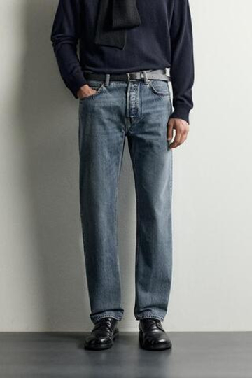 ZARA ДЖИНСЫ STRAIGHT FIT, ИНДИГО