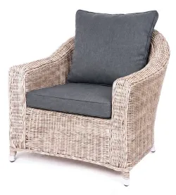 "Кон Панна" кресло из искусственного ротанга, цвет бежевый