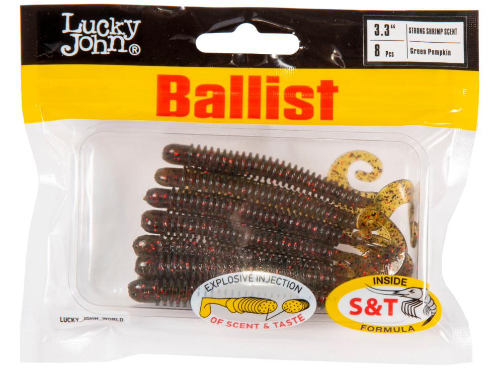 Твистеры съедобные LJ Pro Series BALLIST 3.3in (8,4 см), цв. PA03, 8 шт.