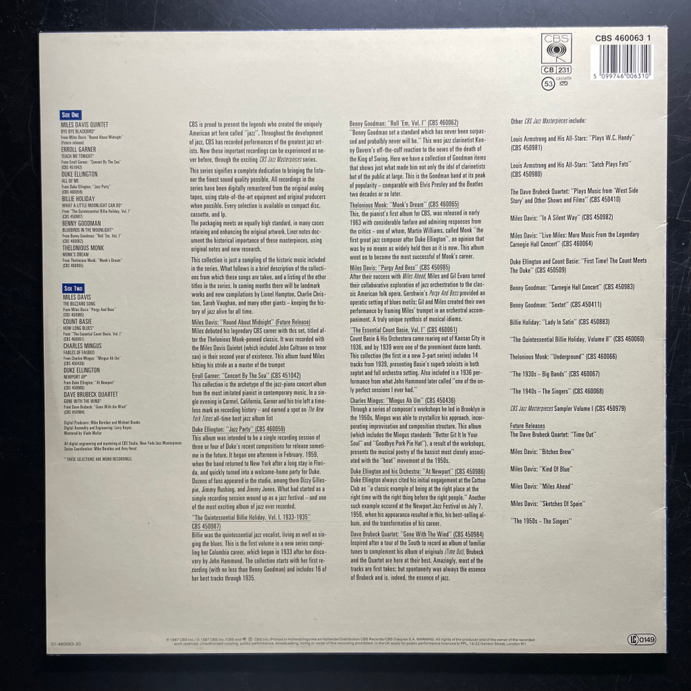 Сборник Jazz Sampler , Volume II (Голландия 1987г.)