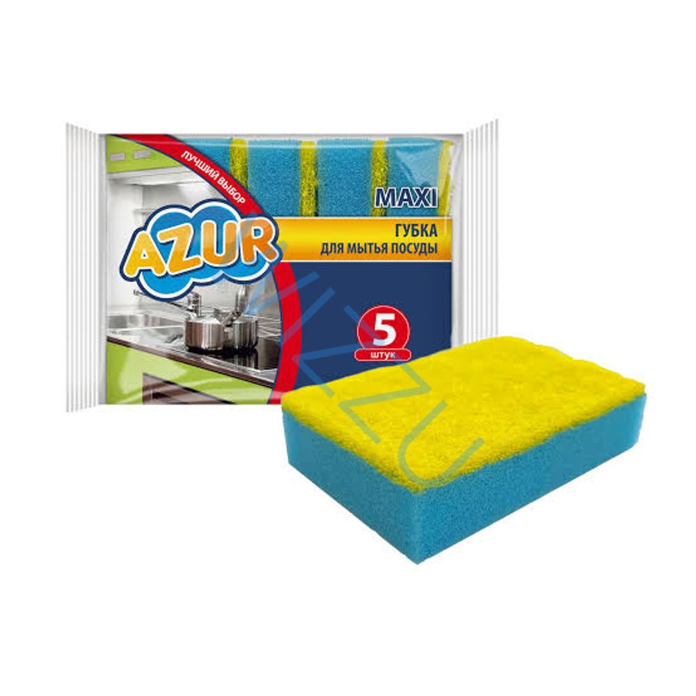 Губки для посуды Макси AZUR 5 шт