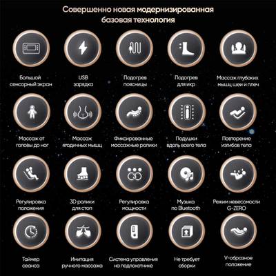 Массажное кресло RelaxMaster Vital Zen SL, 4D