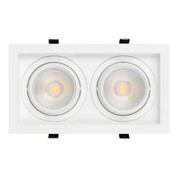 Светильник MS-VORTEX-BUILT-S250x140-2x30W Warm3000 (WH-WH, 50 deg, 230V) (Arlight, IP20 Металл, 5 лет) 042369