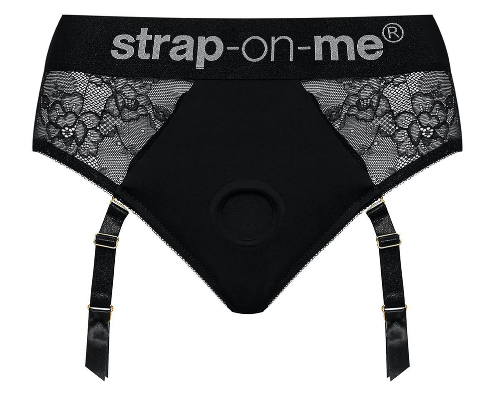 Черные трусики для насадок Diva Lingerie Harness - size M (Размер: M) (Цвет: черный)