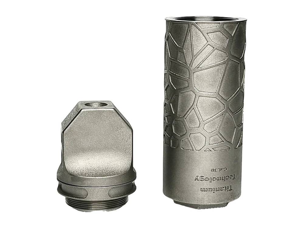 Титановый ДТК-П 3D Гибрид на Sako TRG-22 (.308 Win, 6.5 Creedmoor, М18х1), Titanium Technology (Русский дракон) — фото 7