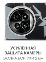 Дизайнерский чехол из пластика для REALME 13 PRO / 13 PRO PLUS с усиленной защитой камеры и глянцем