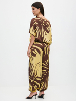 Костюм летний шелковый "ART SILK", 713.9072.09.11, цвет монстера лимон