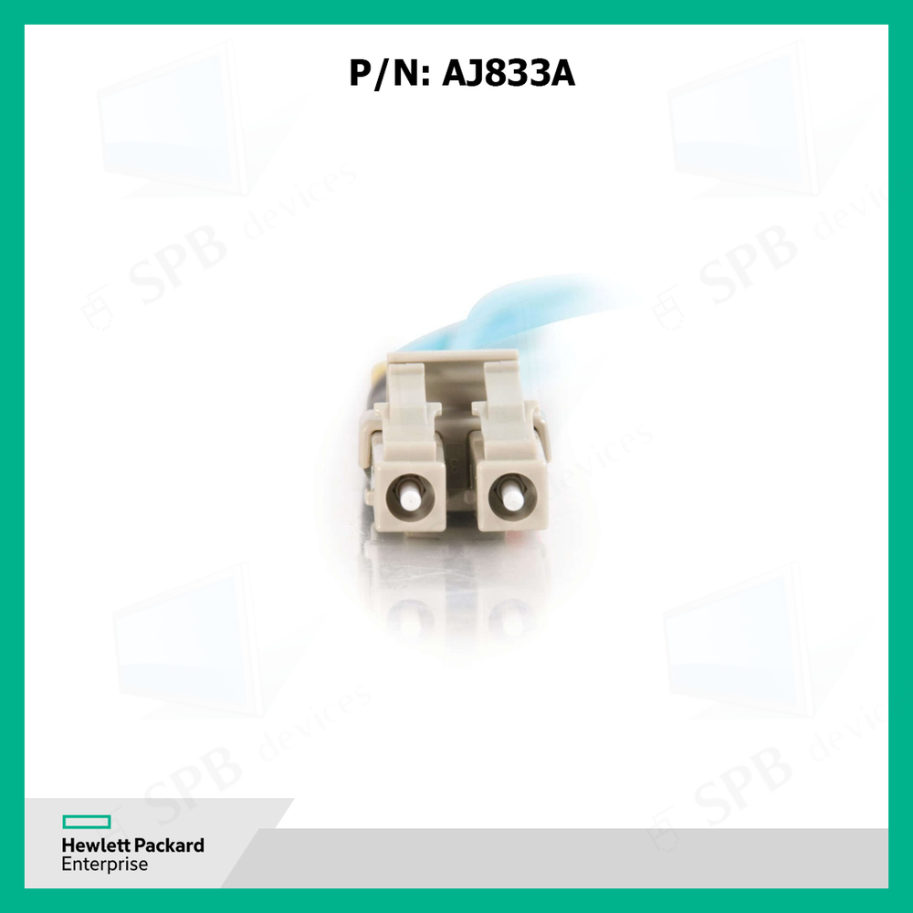 Кабель оптический HP LC to LC Multi-mode OM3 2-Fiber, 15 метров , 491027-001, AJ837A