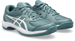Детские теннисные кроссовки Asics Gel-Game GS Clay/OC - foggy teal/white