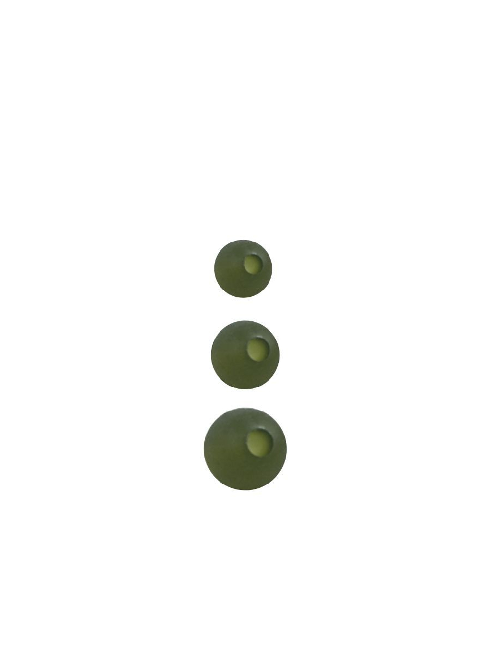 Бусины резиновые для монтажа рыболовных оснасток Rubber Bead LIGHT GREEN XA-9261 №6