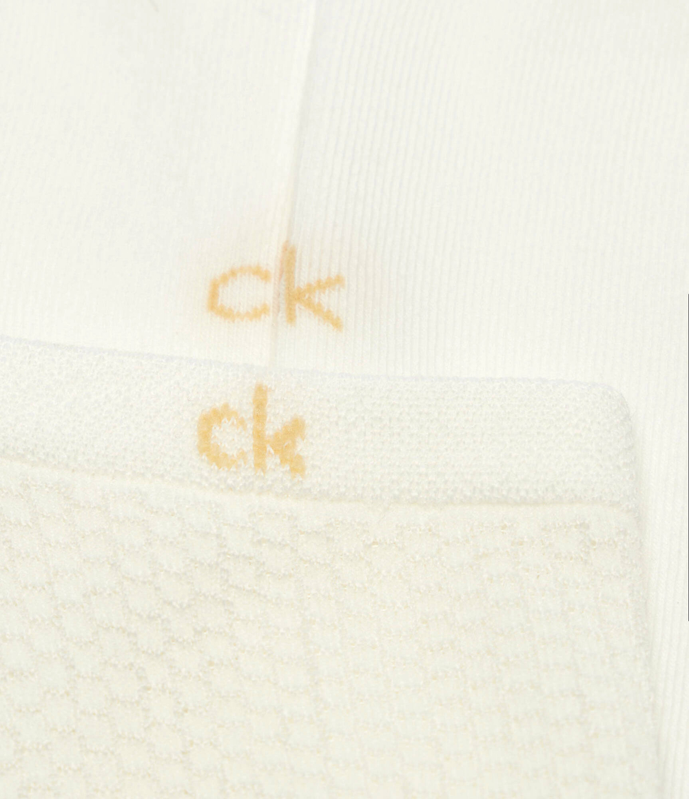 Носки 2 пары Calvin Klein - экрю(701232094)