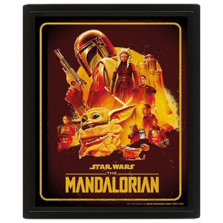 Постер 3D Мандалорец The Mandalorian S2 Montage