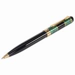Ручка подарочная шариковая GALANT "Granit Green", корпус черный с темно-зеленым, золотистые детали, пишущий узел 0,7 мм, синяя, 140393