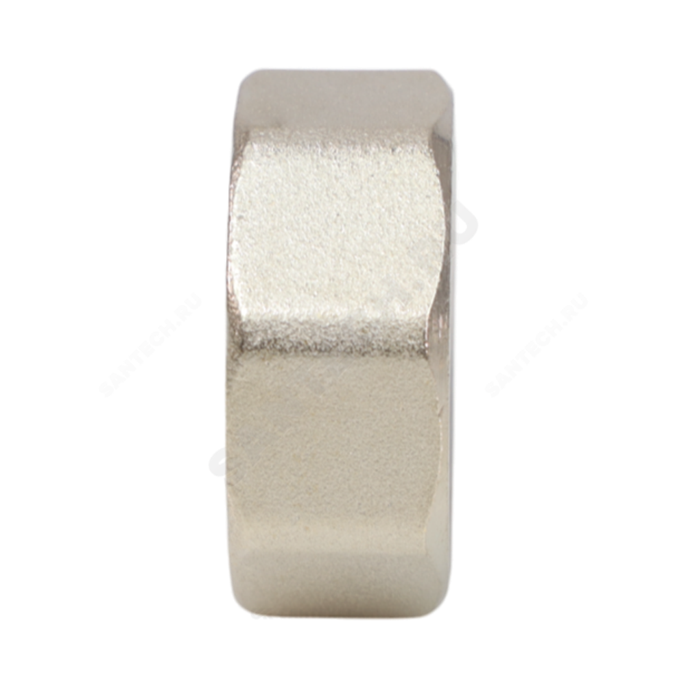 Заглушка латунь никель Ду 40 (1 1/2") ВР VALFEX VF.590.N.112