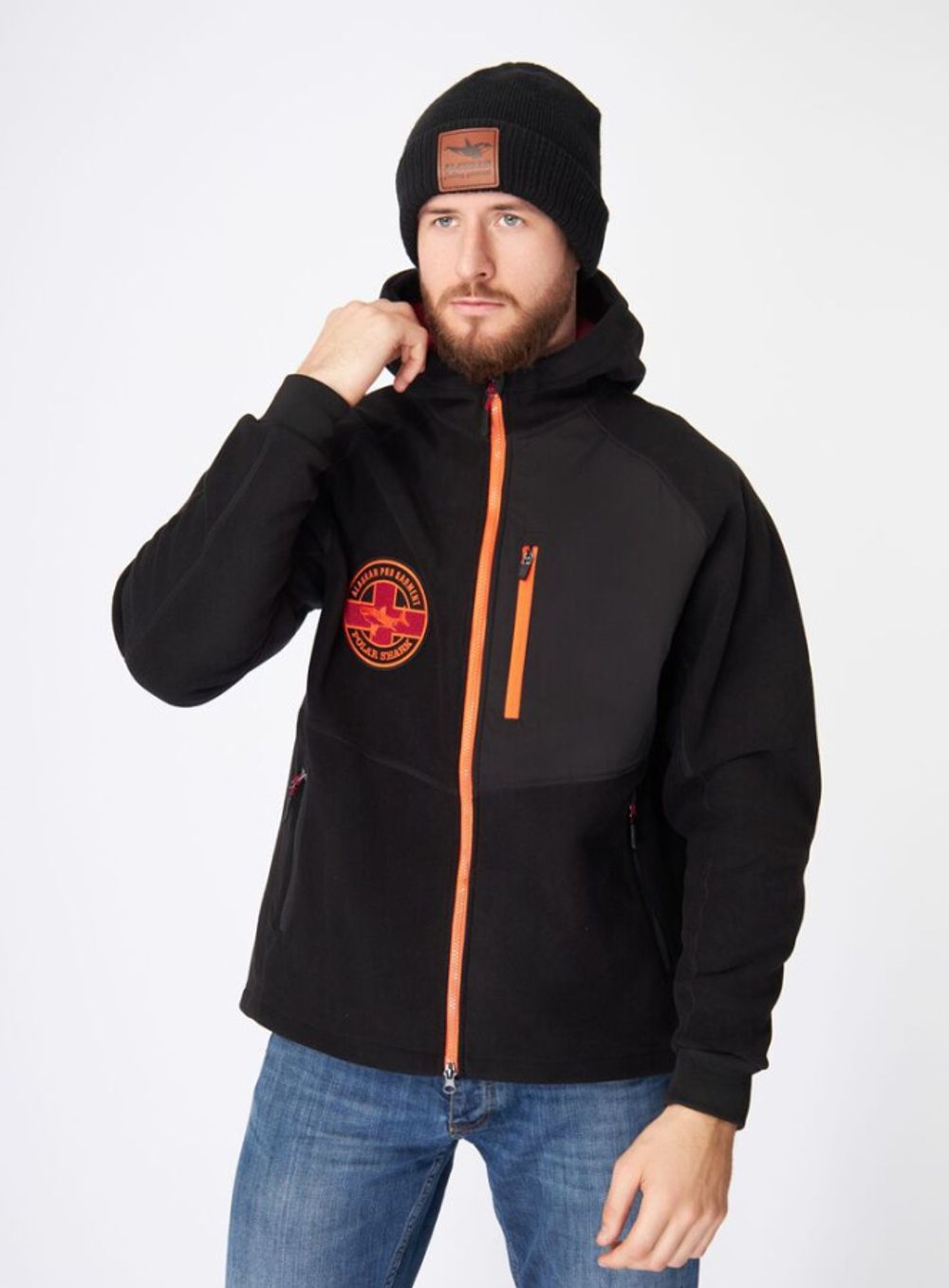 Куртка флисовая windstopper Polar Shark черный XL
