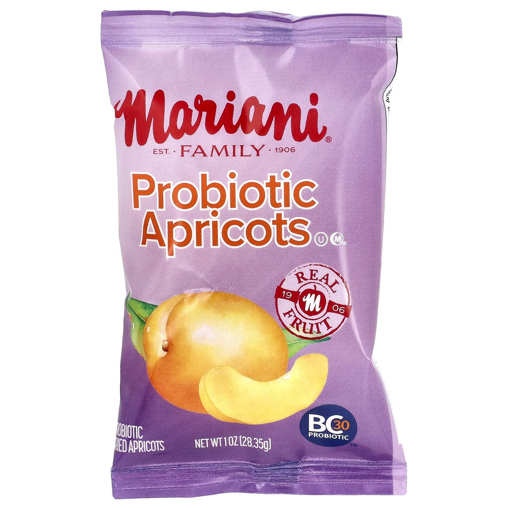 Mariani, пробиотики и абрикосы, 8 пакетиков по 28,25 г (1 унции)