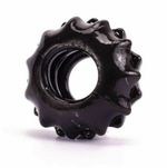 Чёрное эрекционное кольцо POWER PLUS Cockring с выступами (Цвет: черный)