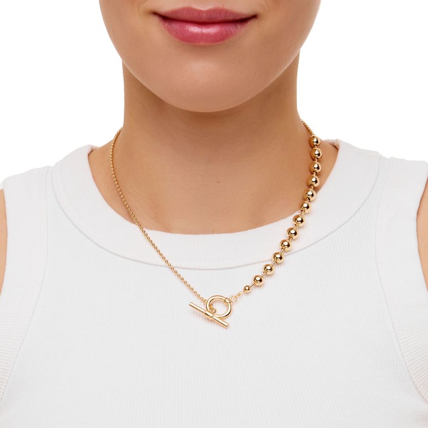 Колье Гладкая Нить – Золото