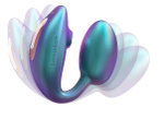 Бирюзовый вибратор для пар Wonderlover (Цвет: бирюзовый)