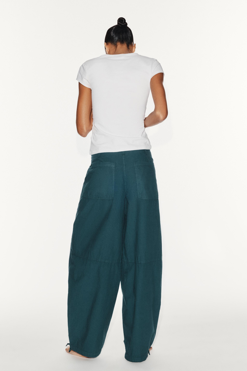 ШИРОКИЕ БРЮКИ НА ШНУРКАХ — ZARA